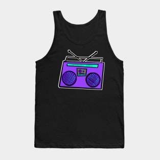 Purple Boombox Tank Top